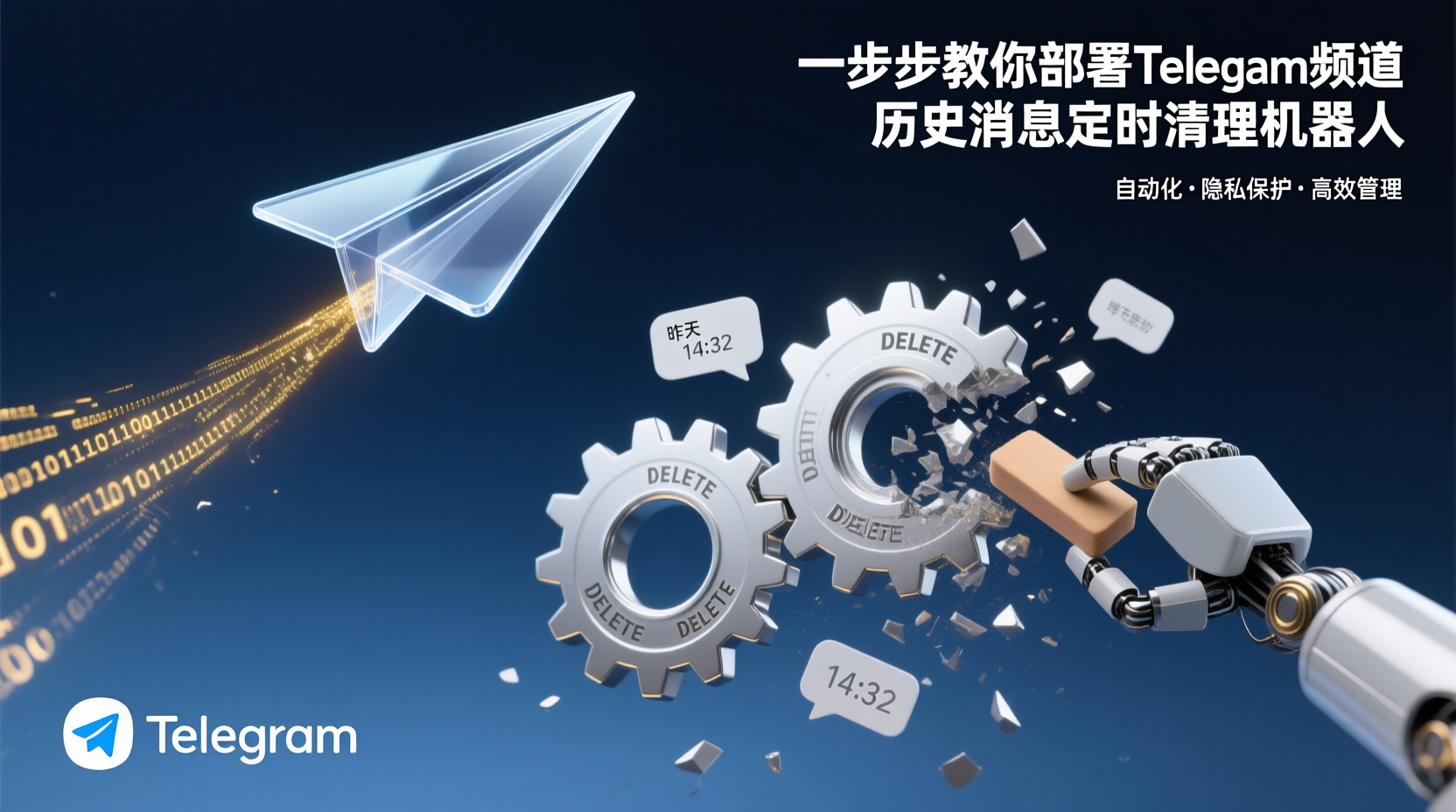 一步步教你部署Telegram频道历史消息定时清理机器人